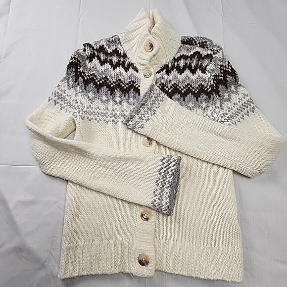 Decree Womens Button Front Cardigan Sweater Top Grannycore Cozy Long Sleeve Med - Picture 1 of 5